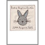 Personalised Rabbit New Baby Boy Or 1st Birthday Card, thumbnail 12 of 12