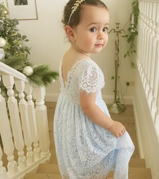 Aluna In Baby Blue ~ Flower Girl /Party Dress, 8 of 9