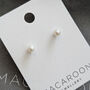 Freshwater Pearl Stud Earrings, thumbnail 4 of 7