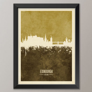 Edinburgh Skyline Print And Box Canvas, 6 of 7
