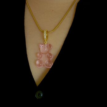 Transparent Gummy Bear Pendant Necklace, 6 of 11