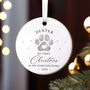 Personalised Pets First Christmas Ceramic Ornament, thumbnail 1 of 2