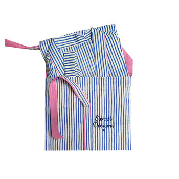Personalised Stripe Kimono Bathrobe, 6 of 8