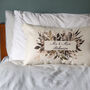 Personalised Mr And Mrs Wedding Anniversary Rectangular Cushion, thumbnail 4 of 4