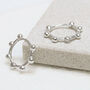 Sterling Silver Satellite Mini Hoops, thumbnail 1 of 6