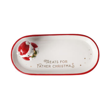 Little Bear Co. 'Treats For Father Christmas' Ceramic Dish, 5 of 5