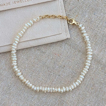 Lia Mini Freshwater Pearl Bracelet, 3 of 3