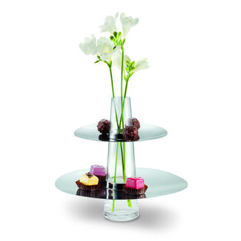 'Fountain' Cake Plate And Vase, 2 of 4