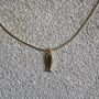 Sardine Fish Pendent 18ct Gold Plated Necklace, thumbnail 6 of 6