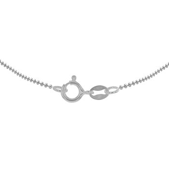 Mens Sterling Silver Medium Ball Chain Necklace, 4 of 10