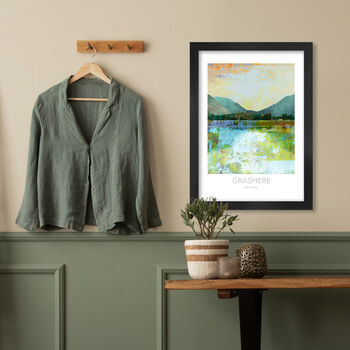 Grasmere Reflections Lake District Poster Print, 3 of 3