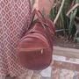 Large Genuine Moroccan Leather Holdall Duffel, thumbnail 5 of 8