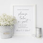 This Is Love Take A Seat Wedding Sign, thumbnail 1 of 2