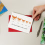 Fox Family Personalised Card, thumbnail 4 of 9