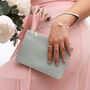 Luxury Leather Bridesmaid Wrist Strap Clutch Bag, thumbnail 2 of 4