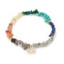Sana Rough Cut Chakra Gemstone Stretch Bracelet, thumbnail 4 of 7
