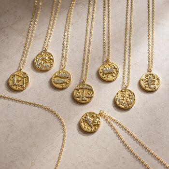 Crystal Zodiac Coin Necklace, 2 of 7