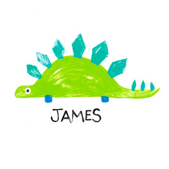 Personalised Dinosaur Children's Print, 2 of 3