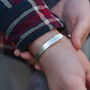 Sterling Silver Personalised Unisex Cuff, thumbnail 5 of 6