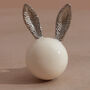 G Decor Rabbit Ear Mother Of Pearl And Brass Doorknobs, thumbnail 5 of 5