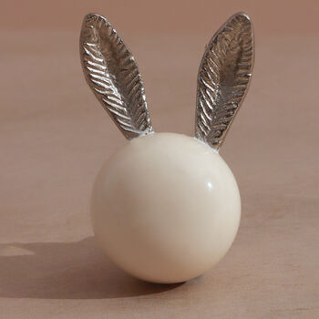 G Decor Rabbit Ear Mother Of Pearl And Brass Doorknobs, 5 of 5