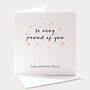 Personalised Congratulations Exam Card So Very Proud Of You For Son Or Daughter, thumbnail 1 of 4