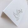 Pack Of 10 Dove Laser Cut Wedding Place Cards, thumbnail 4 of 7