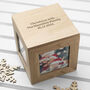 Personalised Oak Christmas Photo Cube Keepsake Box, thumbnail 1 of 4