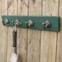 Hand Crafted Gardeners Wooden Hook Rack, thumbnail 5 of 5