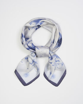 Bunny Blues Narrative Square Scarf, 2 of 3