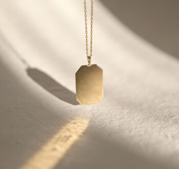 9ct Solid Gold Engravable 'Love You More' Pendant, 3 of 5