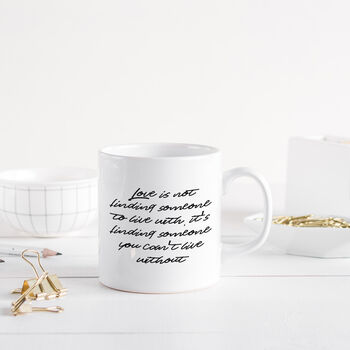 Love Quote Mug Valentine Gift For Him Or Her, 5 of 8
