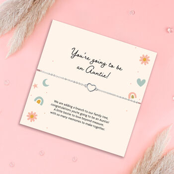 Silver Plated 'You're Going To Be An Auntie' Bracelet Gift, 3 of 7