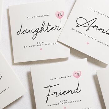 Personalised Best Friend 30th Birthday Card For Her, 3 of 8