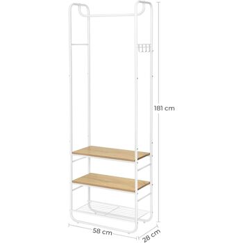 Hall Tree Coat Stand With Shoe Rack, 2 of 7