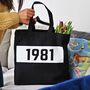Personalised Special Date Classic Canvas Shopper, thumbnail 2 of 4