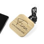 Personalised In Charge Bamboo Wireless Charger, thumbnail 5 of 5