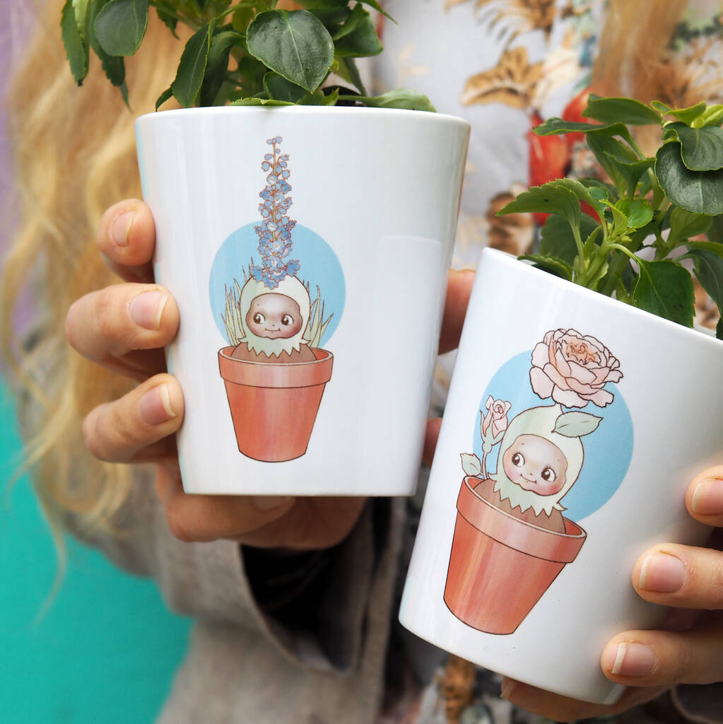 Personalised Baby Birth Flower Pot By So Close