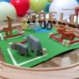 Personalised Wooden Name Train With Zoo Pack, thumbnail 2 of 7