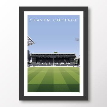 Fulham Fc Craven Cottage From The Centre Circle Poster, 7 of 7