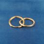 Classic Gold Hoop Earrings, thumbnail 5 of 7