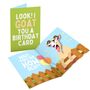 How Old! Screaming And Shaking Funny Birthday 3D Goat Sound Card, thumbnail 3 of 11