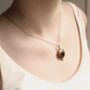 Navy Sapphire Deco Jewel Locket Necklace, thumbnail 2 of 9