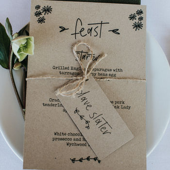 Whimsy Menu And Place Card Bundle, 2 of 3