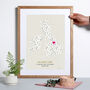 Personalised Mothers Day Map Print Any Country, thumbnail 1 of 5