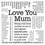 Love You Mum Print, thumbnail 2 of 3
