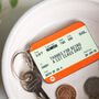Personalised Train Ticket Keyring Gift For Dad, thumbnail 2 of 2