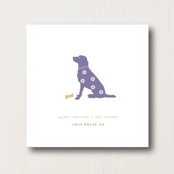 Personalised Dog Lovers Mother's Day Card, 2 of 2