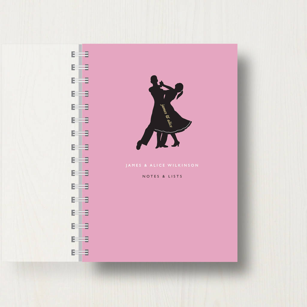 Personalised Ballroom Dancing Lovers Notebook, 1 of 8