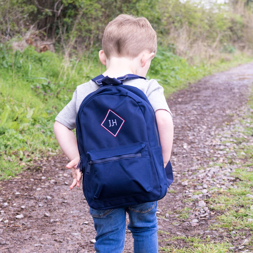 Personalised Embroidered Monogram Children's Backpack, 1 of 5